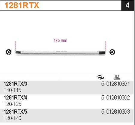 BETA KOŃCÓWKA RTX DWUSTRONNY T30-T40