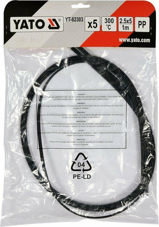 YATO WKŁADY PP 2,5 x 5mm 5 x 1m 5szt.