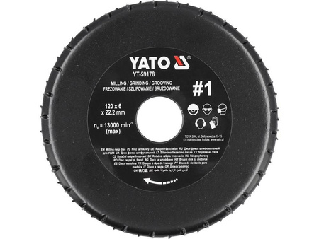 YATO FREZ TARNIK 120x6 22,2