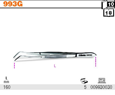 BETA PĘSETA ODGIĘTA PUNKTOWA 993G