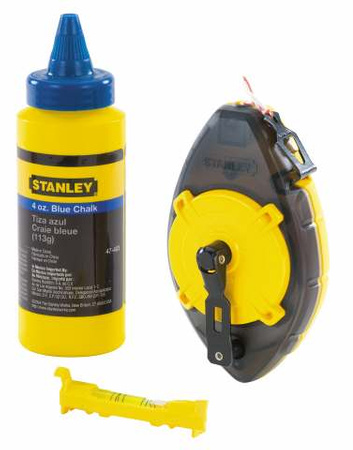 STANLEY SZNUR TRASERSKI POWERWINDER 30m + KREDA + POZIOMNICA SZNURKOWA