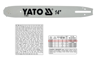 YATO PROWADNICA ŁAŃCUCHA 35cm/52/3/8"/1,3