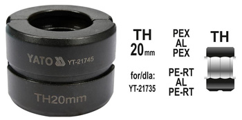 YATO MATRYCE ZAPASOWE DO ZACISKARKI DO RUR PEX-AL-PEX YT-21735 TYP TH 20MM