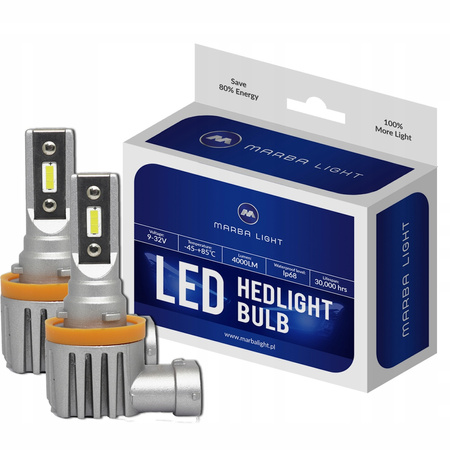 ŻarówkI LED H11 ML12H8 BIAŁA HOMOLOGACJA E9 4000LM