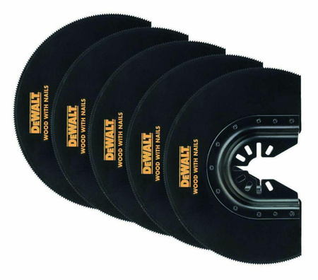 DEWALT MT BRZESZCZOT PÓŁOK. 100mm WYGIĘTY 5szt. DREWNO