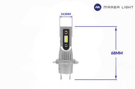 ŻarówkI LED H7 ML12H7 HOMOLOGACJA E9 4000LM CSP