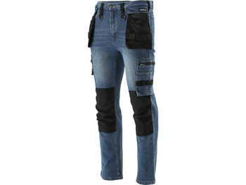 YATO SPODNIE STRETCH JEANS DARK BLUE ROZM.   S