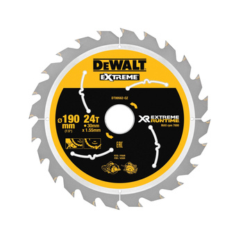 DEWALT PIŁA TARCZ.190x30mmx24z