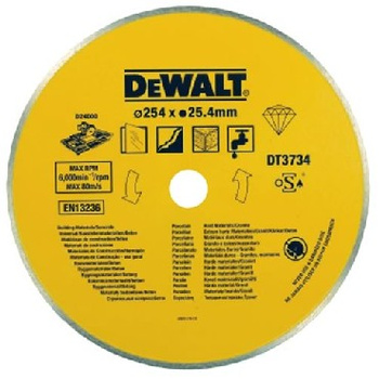 DEWALT TARCZA DIAMENTOWA PEŁNA 250x1,6x25,4mm KAMIEŃ, GRANIT