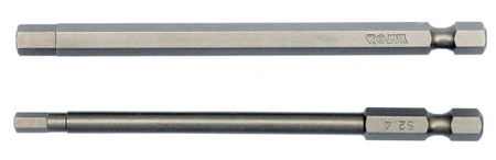 YATO KOŃCÓWKA / BIT 1/4" HEX 4x100mm + HEX 6x100mm 2szt.  0495