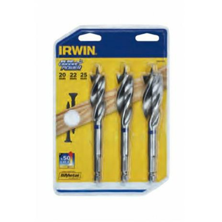 IRWIN WIERTŁO DO DREWNA KPL.3szt. BLUE GROOVE POWER 20, 22, 25 mm
