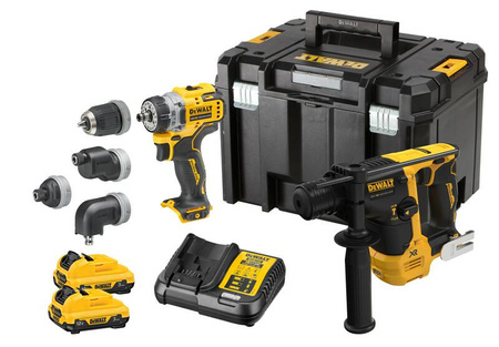 DEWALT ZESTAW COMBO 12V DCK2101L2T (DCH072 DCD703) 2x3,0Ah TSTAK
