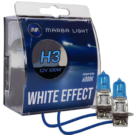 ŻARÓWKI MARBA LIGHT WHITE EFFECT H3 100W 12V