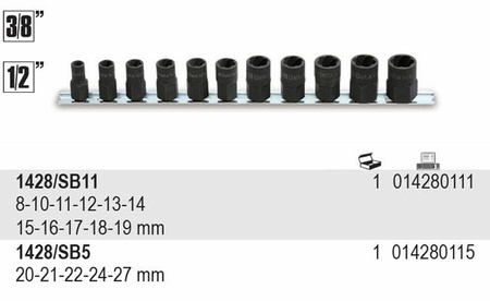 BETA KOMPLET NASADEK SPECJALNYCH 8-19mm 11szt.