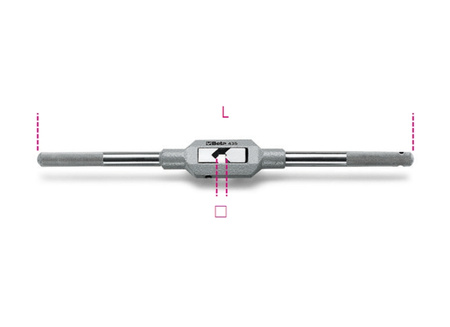BETA POKRĘTŁA NASTAWNE DO GWINTOWNIKÓW 430 i 433  380mm 4÷12 M5÷M20