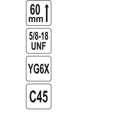 YATO OTWORNICA UNIWERSALNA TCT 83mm 5/8"