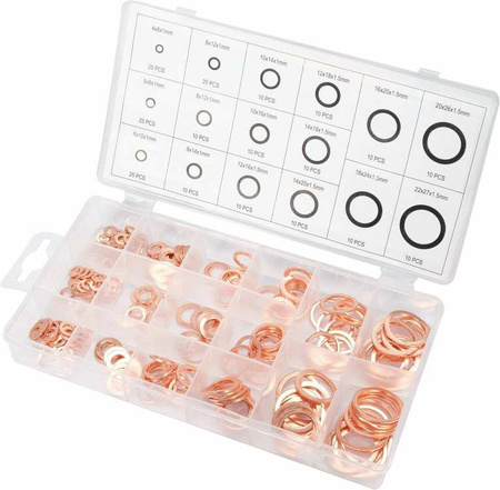 YATO PODKŁADKI MIEDZIANE MIĘKKIE 220szt.