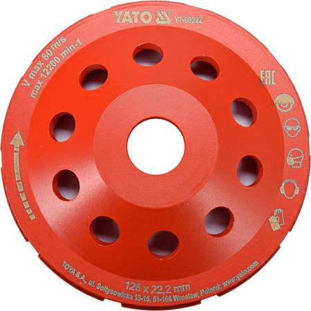 YATO TARCZA D.TAL.SZLIF. 125x22,2mm...