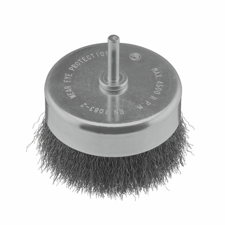 IRWIN SZCZOTKA DOCZOŁOWA Z TRZPIENIEM 80mm z drobnego drutu stalowego średnica do metalu i betonu