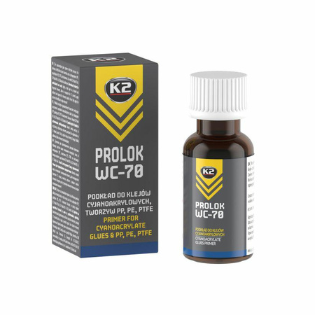 K2 PROLOK WC-70 PODKŁĄD DO KLEJÓW CYJANOAKRYLOWYCH 20ML