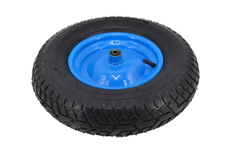 AWTOOLS KOŁO DO TACZKI PNEUMATYCZNE 400, FELGA METAL, ŁOŻYSKO+OŚ, 6 WARSTW, 3,4 ATM