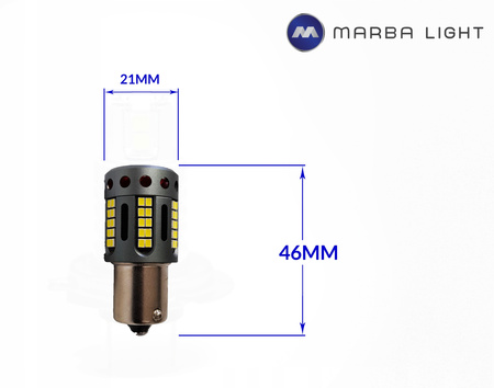 Żarówka CANBUS P21W LED NAJMOCNIEJSZA MEGA JASNA