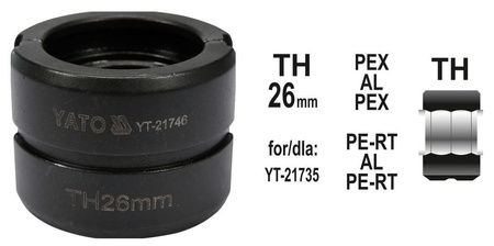 YATO MATRYCE ZAPASOWE DO ZACISKARKI DO RUR PEX-AL-PEX YT-21735 TYP TH 32MM
