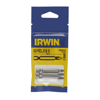 IRWIN KOŃCÓWKI kpl. 3szt.   50mm PZ1, PZ2 I PZ3 W BLISTRZE