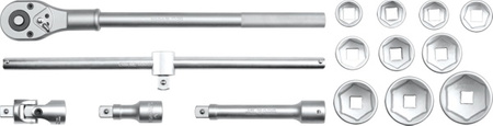 YATO KLUCZE NASADOWE 15 elem. 3/4"  1334