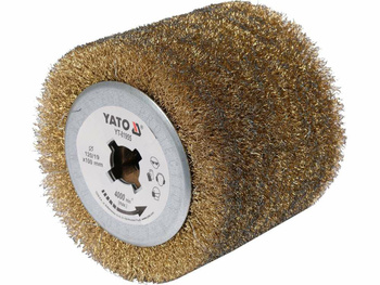 YATO SZCZOTKA DO SATYNIARKI DRUT STALOWY 120x100x19mm