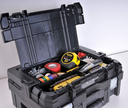 STANLEY SKRZYNIA TSTAK II Z PIANKĄ UCHWYT KRÓTKI