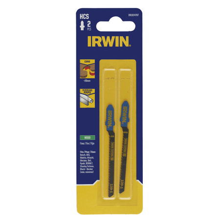 IRWIN BRZESZCZOT HCS DO WYRZYNARKI / TYP T / DREWNO / WYGIĘTY drobne zęby <20mm i tworzyw sztucznych