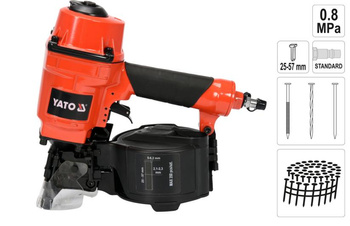 YATO GWOŹDZIARKA PNEUMATYCZNA BĘBNOWA 25-57mm