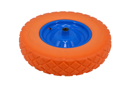 AWTOOLS KOŁO DO TACZKI PNEUMATYCZNE PIANKOWE 400, FELGA METAL, ŁOŻYSKO+OŚ