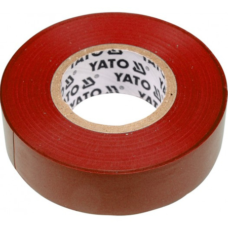 YATO TAŚMA IZOLACYJNA 19mmx20m CZERWONA