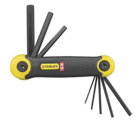 STANLEY KLUCZE IMBUSOWE 8elem. 1,5-8mm SKŁADANE