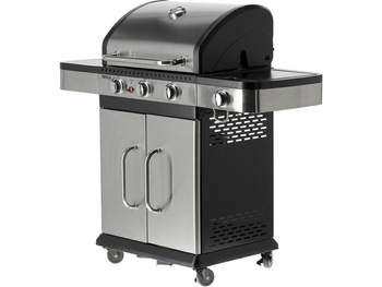 YATO GRILL GAZOWY 3+1, STAL NIERDZEWNA 11,2KW