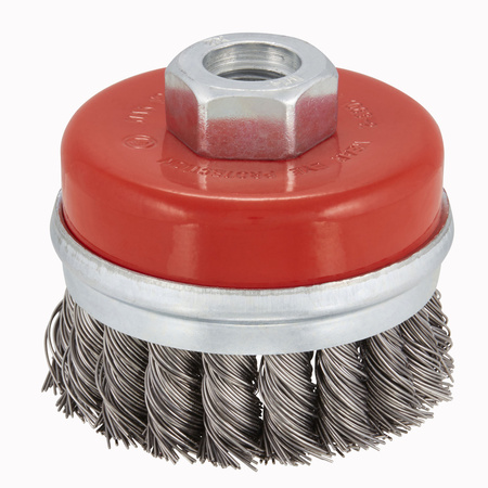 IRWIN SZCZOTKA DOCZOŁOWA M14 70mm z drutu plecionego do szlifierek kątowych do metalu i betonu