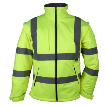 BETA KURTKA SOFTSHELL OSTRZEGAWCZA ŻÓŁTA  XL ODPINANY RĘKAW