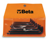 BETA KOMPLET KLUCZY TRZPIENIOWYCH KĄTOWYCH TORX MODEL 97RTX/SC8 T-9 - T40, W UCHWYCIE- ZESTAW 8szt