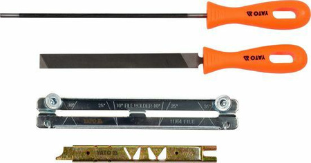 YATO ZESTAW DO OSTRZENA ŁAŃCUCHA 4,5mm kpl.4cz.