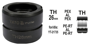YATO MATRYCE ZAPASOWE DO ZACISKARKI DO RUR PEX-AL-PEX YT-21735 TYP TH 32MM