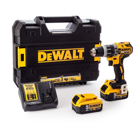 DEWALT WIERTARKO-WKRĘTARKA UDAROWA 18V 70/27Nm 2x5,0Ah LI-ION BRUSHLESS WALIZKA TSTAK DCD796P2