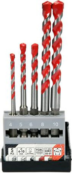YATO WIERTŁO UNIWERSALNE HEX  KPL. 5szt. 4-10mm