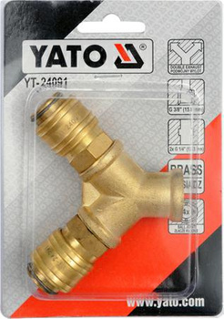 YATO ROZGAŁĘŹNIK MOSIĘŻNY ZE ZŁĄCZKAMI GWINT WEW G3/8"