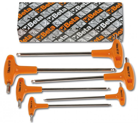 BETA KLUCZ TRZPIENIOWY KĄTOWY KULISTĄ KOŃCÓWKĄ, Z RĘKOJEŚCIĄ MODEL 96TBP 3mm