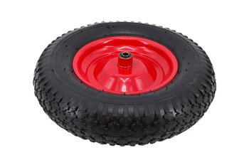 AWTOOLS KOŁO DO TACZKI PNEUMATYCZNE 400 FELGA METAL, ŁOŻYSKO+OŚ, 2 WARSTWY, 2 ATM