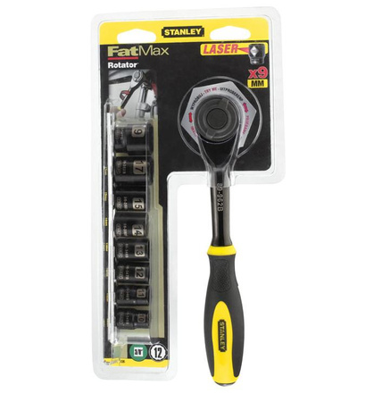 STANLEY ZESTAW KLUCZY   9elem. + GRZECHOTKA Z RĘKOJEŚCIĄ OBROTOWĄ