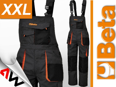 BETA SPODNIE ROBOCZE NA SZELKACH, PŁÓTNO T/C, 270 g/m2, ZE WSTAWKAMI OXFORD, 7903E – ROZMIAR XXL