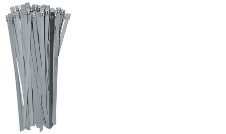 YATO OPASKI ZACISKOWE ZE STALI NIERDZEWNEJ 4,6x250mm /100szt.